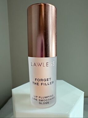 LAWLESS, Forget The Filler Lip Plumper Line Smoothing Gloss in Rosy Outlook BNIB